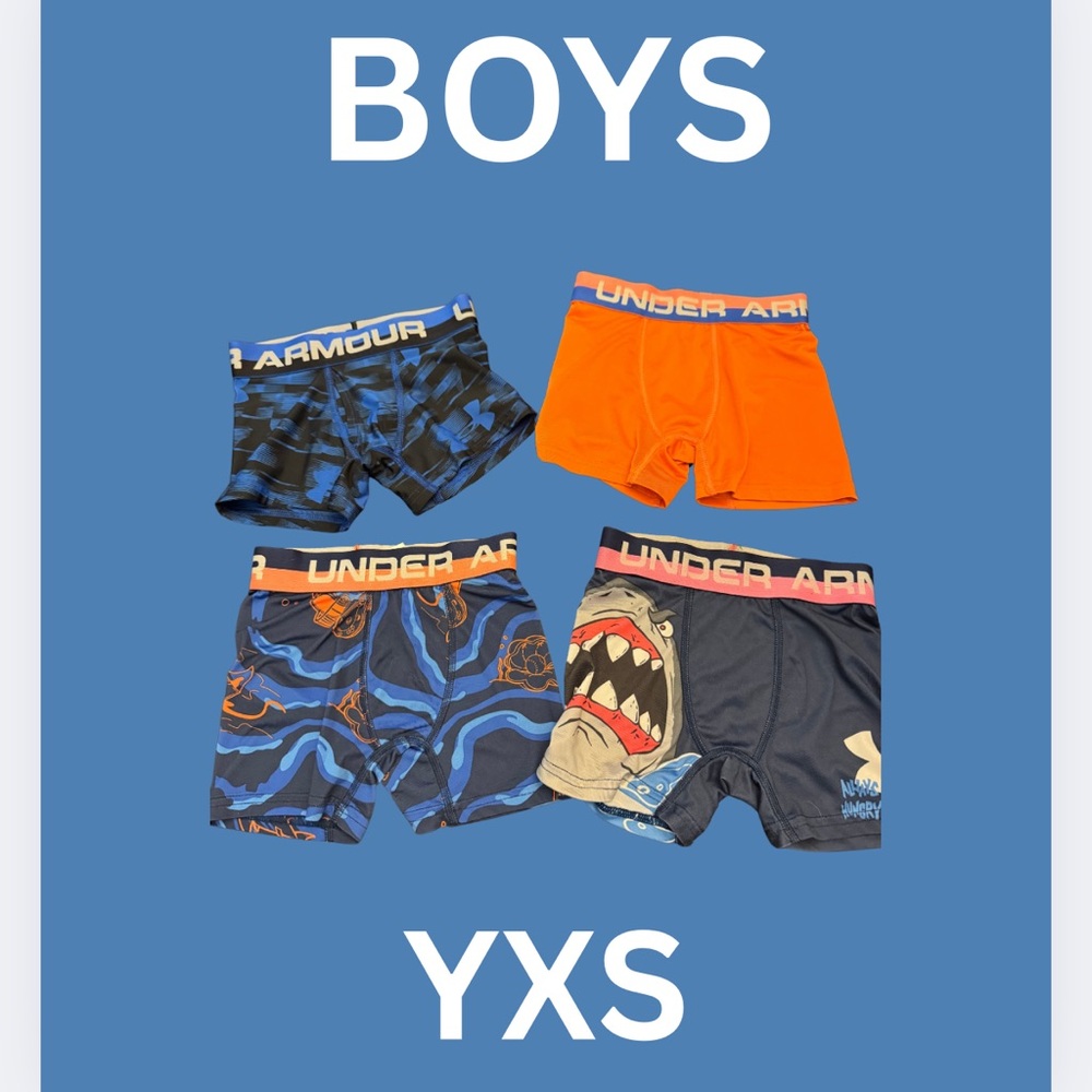 UNDER ARMOUR BOYS BOXER BRIEFS